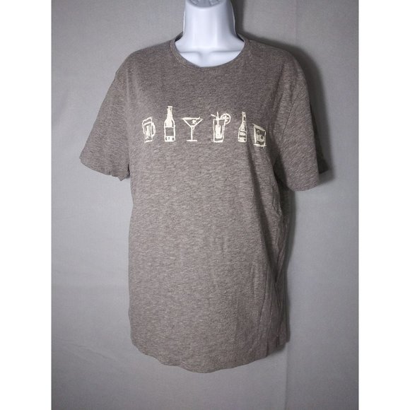 Banana Republic T Shirt Assorted Drinks Women's Size M - Picture 1 of 4